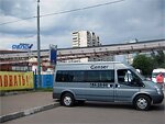 Бесплатный автобус Genser в пункт аренды автомобилей АрендаАвто-нтк на ул.Добролюбова